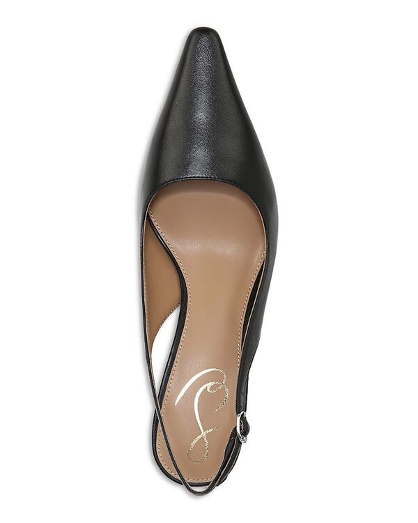 【送料無料】 サムエデルマン レディース ヒール シューズ Women's Bianka Slingback Kitten Heels Black Leather 3