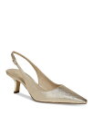 yz TGf} fB[X q[ V[Y Women's Bianka Slingback Kitten Heels Gold Leaf