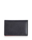【送料無料】 ロイス レディース 財布 アクセサリー Pebbled Leather Card Case Black
