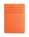 yz CX fB[X z ANZT[ Leather Magnetic Money Clip Wallet Orange