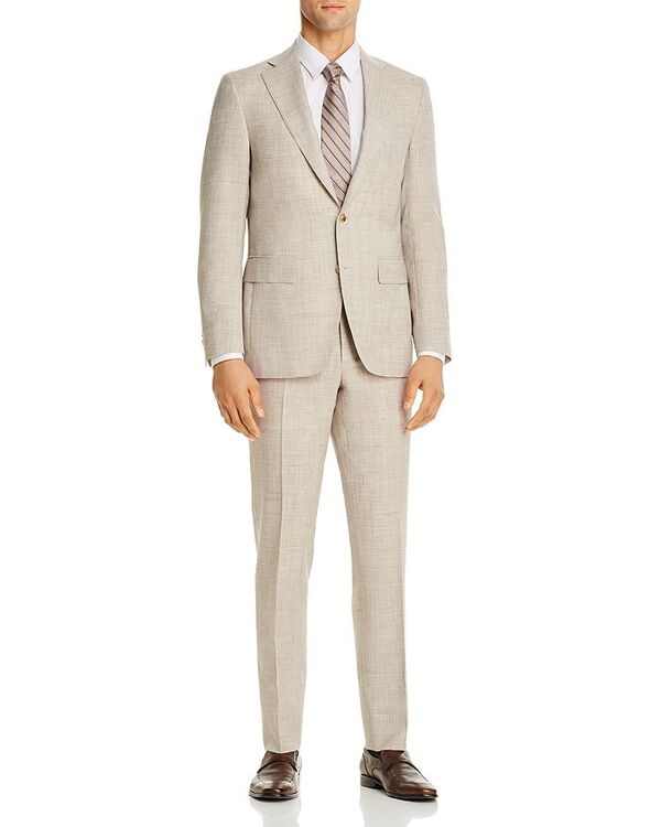【送料無料】 カナーリ メンズ カジュアルパンツ ボトムス Capri Melange Slim Fit Suit Natural