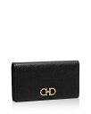 【送料無料】 フェラガモ レディース 財布 アクセサリー Score Mini Leather Continental Wallet Nero