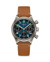 【送料無料】 ロンジン レディース 腕時計 アクセサリー Avigation BigEye Chronograph 41mm Blue/Brown