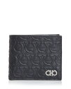 フェラガモ 財布（メンズ） 【送料無料】 フェラガモ メンズ 財布 アクセサリー Travel Embossed Leather Bifold Wallet Nero
