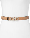 【送料無料】 フェラガモ レディース ベルト アクセサリー Women's Skinny Gancini Belt New Bisque Beige