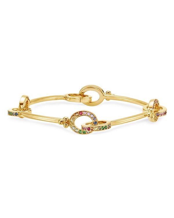 【送料無料】 テンプル セント クレア レディース ブレスレット・バングル・アンクレット アクセサリー 18K Yellow Gold Celestial Rainbow Gemstone Orsina Link Bracelet Multi/Gold