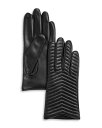 【送料無料】 アクア レディース 手袋 アクセサリー Quilted Leather Tech Gloves - 100% Exclusive Black