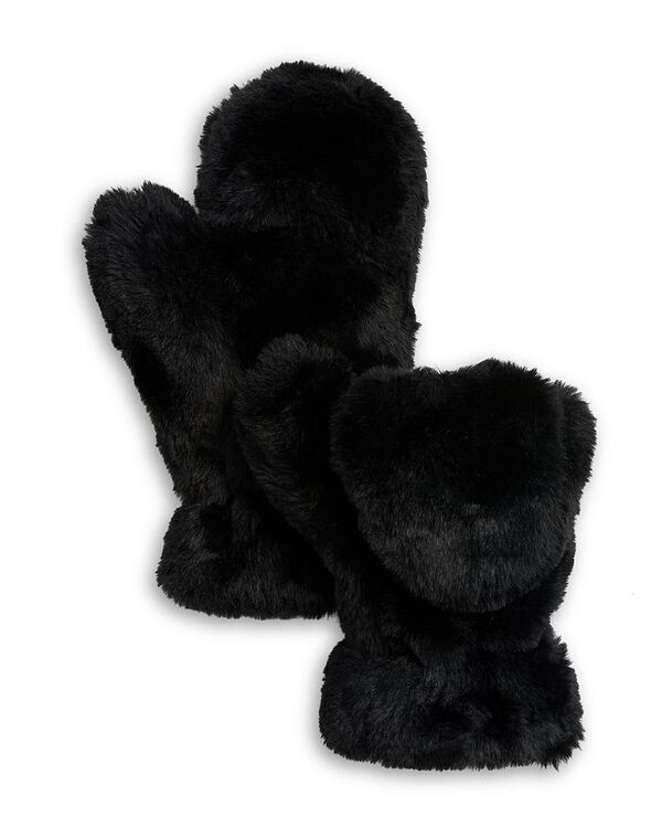 yz ApX fB[X  ANZT[ Coco Faux Fur Mittens Black