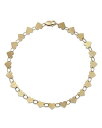 【送料無料】 ムーン & メドウ レディース ブレスレット・バングル・アンクレット アクセサリー 14K Yellow Gold Heart Link Bracelet Gold