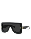 【送料無料】 ロエベ レディース サングラス・アイウェア アクセサリー Chunky Anagram Mask Sunglasses 51mm Black/Gr...