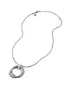 【送料無料】 ジョン・ハーディー レディース ネックレス・チョーカー・ペンダントトップ アクセサリー Sterling Silver Classic Chain Interlink Pendant Necklace 16-18