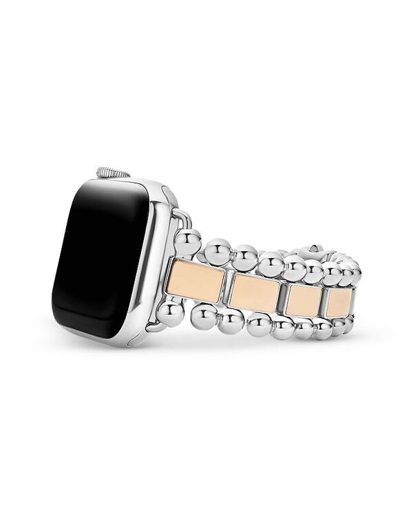 【送料無料】 ラゴス レディース ブレスレット・バングル・アンクレット アクセサリー Smart Caviar 18K Rose Gold & Stainless Steel Apple Watch Bracelet 38-44mm Silver/Rose Gold
