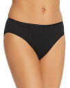 【送料無料】 ハンロ レディース パンツ アンダーウェア Cotton Seamless High-Cut Full Briefs Black