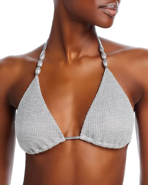 【送料無料】 レイミー ブルック レディース トップのみ 水着 Elsa Bikini Top Silver Lurex