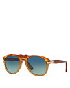 【送料無料】 ペルソル レディース サングラス・アイウェア アクセサリー Polarized Pilot Sunglasses 54mm Orange/Blue...