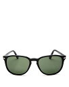 【送料無料】 ペルソル メンズ サングラス・アイウェア アクセサリー Men's Square Sunglasses 55mm Crystal Green/Green Solid