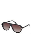 【送料無料】 トム・フォード レディース サングラス・アイウェア アクセサリー Marcus Pilot Sunglasses 60mm Black/Brown...
