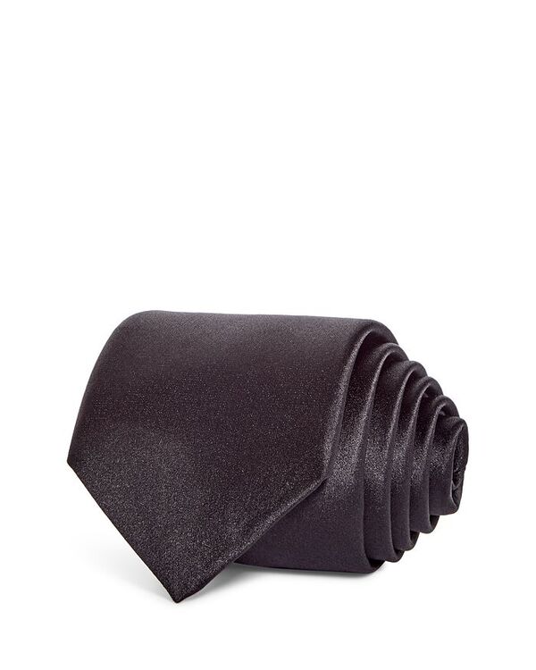 【送料無料】 ランバン メンズ ネクタイ アクセサリー Solid Silk Skinny Tie Black
