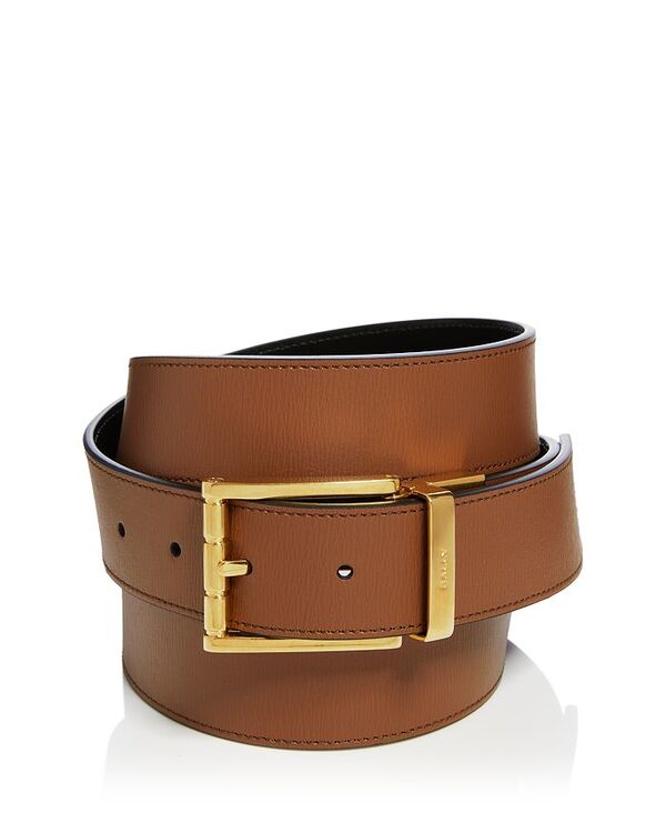 リー 【送料無料】 バリー メンズ ベルト アクセサリー Men's Astory 35 Reversible Embossed Leather Dress Belt Brown