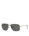 【送料無料】 オリバーピープルズ レディース サングラス・アイウェア アクセサリー Clifton Rectangular Sunglasses 58mm Silver(4)
