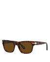 yz y\ fB[X TOXEACEFA ANZT[ Polarized Rectangle Sunglasses 52mm Havana