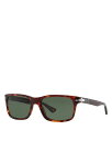 【送料無料】 ペルソル レディース サングラス・アイウェア アクセサリー Rectangle Sunglasses 58mm Havana