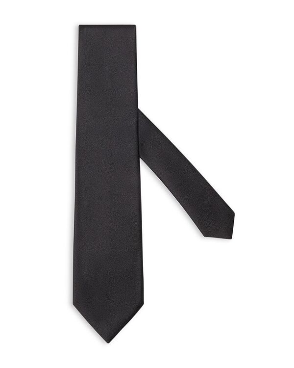【送料無料】 ゼニア メンズ ネクタイ アクセサリー Solid Tie Black