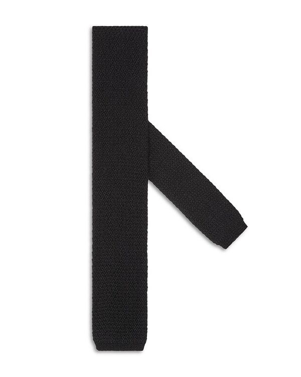 【送料無料】 ゼニア メンズ ネクタイ アクセサリー Foliage Oasi Cashmere Tie Black