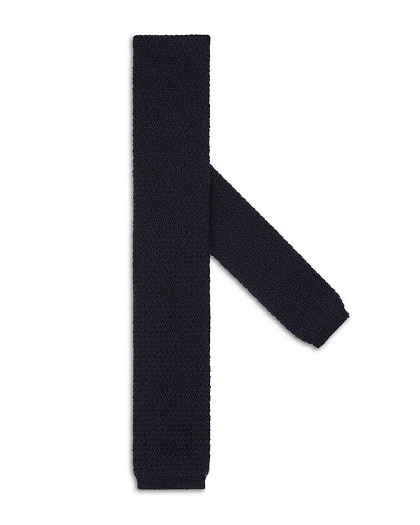 【送料無料】 ゼニア メンズ ネクタイ アクセサリー Foliage Oasi Cashmere Tie Navy