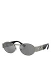【送料無料】 ヴェルサーチ レディース サングラス・アイウェア アクセサリー Medusa Oval Sunglasses 56mm Gray/Gray Mir...