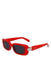 サルヴァトーレ・フェラガモ 【送料無料】 フェラガモ レディース サングラス・アイウェア アクセサリー Prisma Narrow Rectangular Sunglasses 52mm Red/Gray Solid