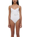 【送料無料】 シムカイ レディース 上下セット 水着 Noa Belted Bustier One Piece Swimsuit White