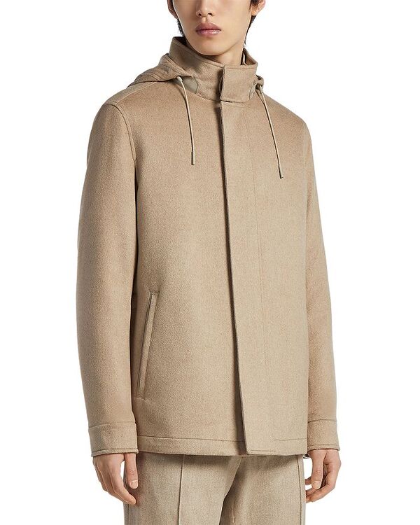 【送料無料】 ゼニア メンズ コート アウター Oasi Cashmere Elements Coat Medium Beige