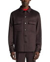 【送料無料】 ゼニア メンズ シャツ トップス Oasi Cashmere Overshirt Dark Red