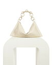 yz Jg KCA fB[X V_[obO obO Hera Medium Leather Shoulder Bag Off White/Gold