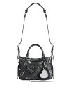 yz oVAK fB[X g[gobO obO Neo Cagole Small Leather Tote Black/Silver