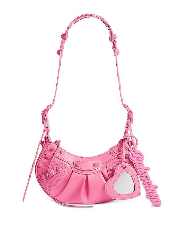 ショルダーバッグ 【送料無料】 バレンシアガ レディース ショルダーバッグ バッグ Le Cagole Charm Extra Small Leather Shoulder Bag Bright Pink