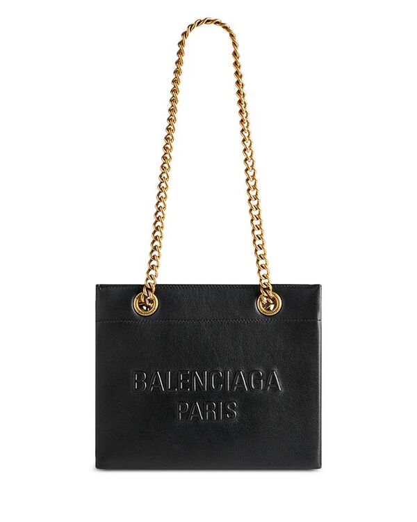 バレンシアガ トートバッグ（レディース） 【送料無料】 バレンシアガ レディース トートバッグ バッグ Duty Free Small Tote Bag Black/Gold