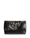 yz oVAK fB[X V_[obO obO Monaco Medium Leather Chain Shoulder Bag Black/Gold