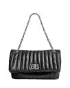 ショルダーバッグ 【送料無料】 バレンシアガ レディース ショルダーバッグ バッグ Monaco Medium Quilted Chain Shoulder Bag Black/Silver