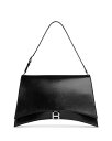 ハンドバッグ 【送料無料】 バレンシアガ レディース ハンドバッグ バッグ Crush Large Leather Sling Bag Black/Silver