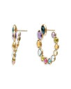 【送料無料】 マルコ ビチェゴ レディース ピアス・イヤリング アクセサリー 18K Yellow Gold Jaipur Color Multi Gemstone Spiral Hoop Earrings Gold/Multi