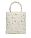 yz  ThC fB[X V_[obO obO Paloma Tweed Faux Pearl Crossbody Ivory