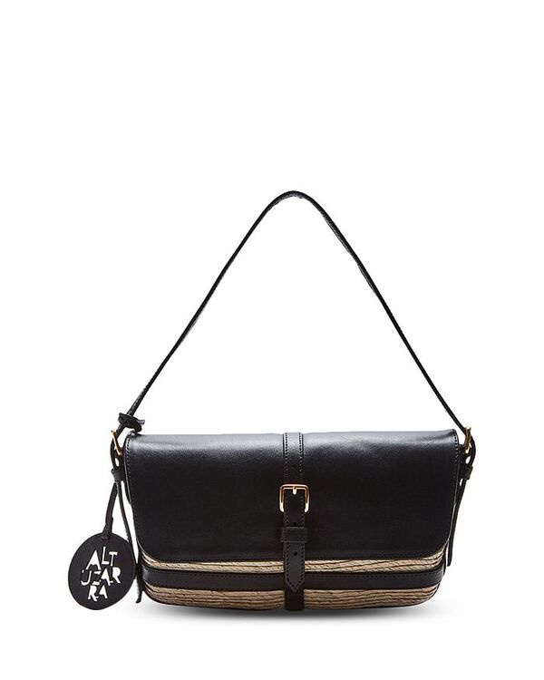  アルチュザラ レディース ショルダーバッグ バッグ Watermill Leather Flap Shoulder Bag Natural/Black