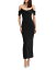 ̵     ǥ ԡ ȥåץ Beaded Off-the-Shoulder Gown Black