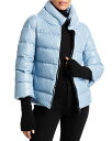 【送料無料】 ヘルノ レディース ジャケット ブルゾン ダウンジャケット アウター Gloss Puffer Jacket with Knit Gloves Celeste