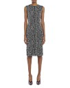 【送料無料】 ランバン レディース ワンピース トップス Sleeveless Tweed Sheath Dress Black/White