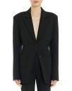 【送料無料】 ランバン レディース ジャケット・ブルゾン ブレザー アウター Wool Blend Blazer Black