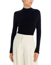 【送料無料】 デレクラムテンクロスバイ レディース シャツ トップス Kassandra Ribbed Mock Neck Top Black