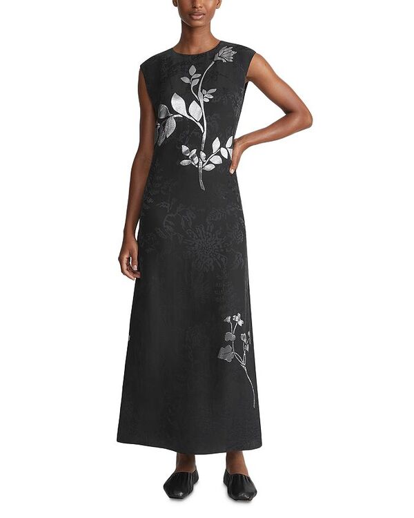 【送料無料】 ラファイエットワンフォーエイト レディース ワンピース トップス Metallic Floral Maxi Dress Black Mult